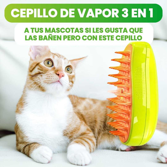 CEPILLO A VAPOR 3 EN 1 PARA MASCOTAS