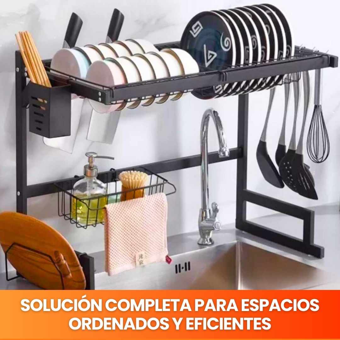 Combo de 3: Soporte de Lavadora + Soporte de Baño + Escurridor de Platos