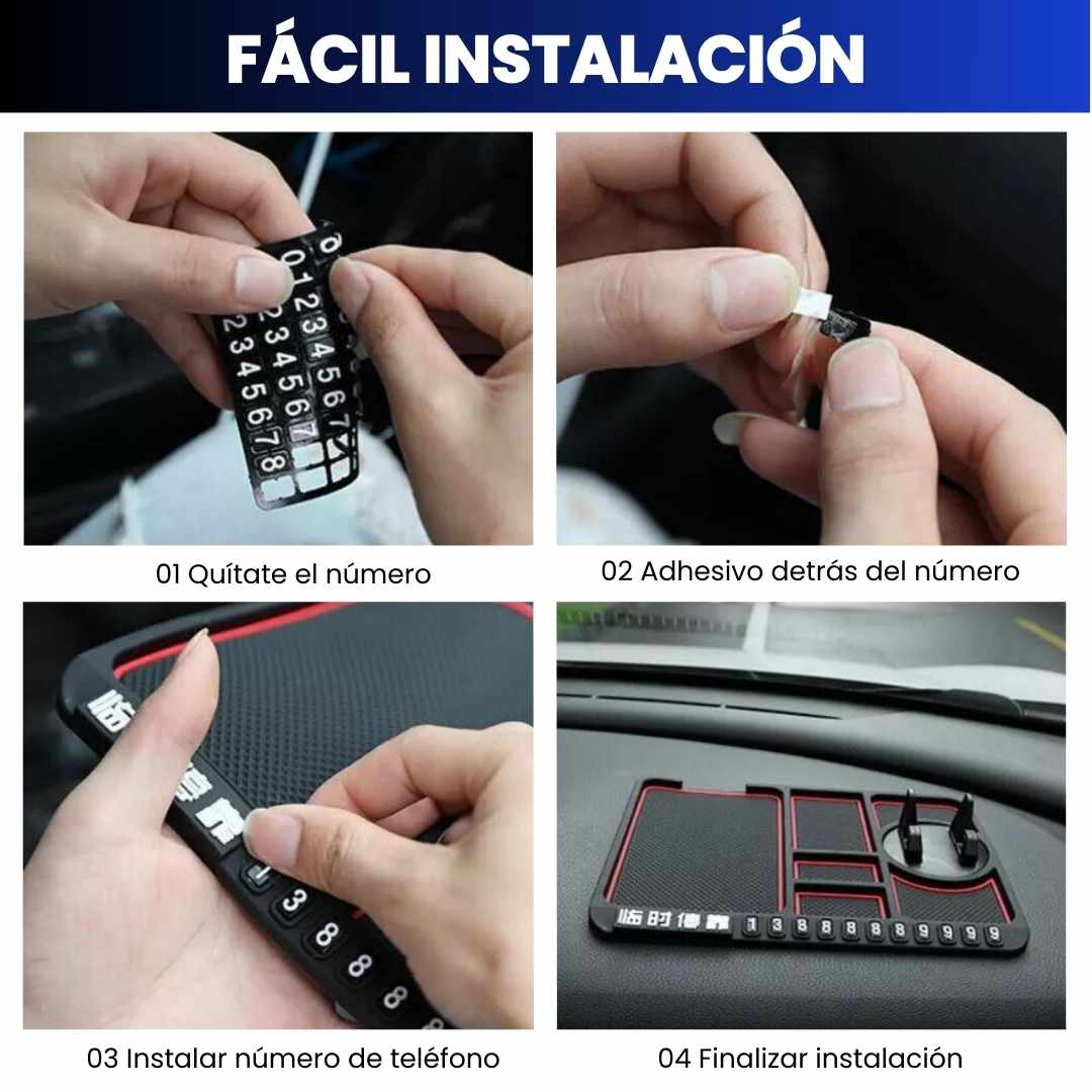 TAPETE ANTI-SLIP ORIGINAL 4 EN 1 PARA CARRO